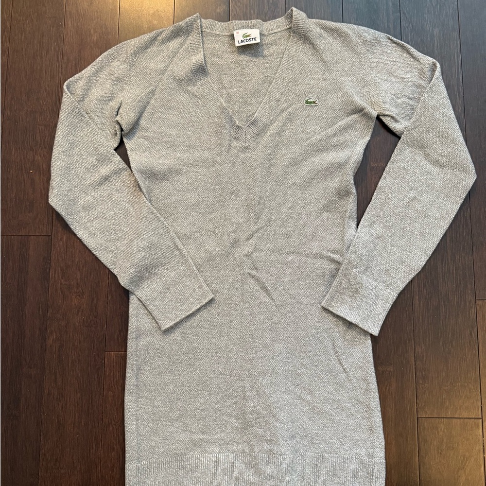 Vintage Lacoste Heather Gray Knit Top
